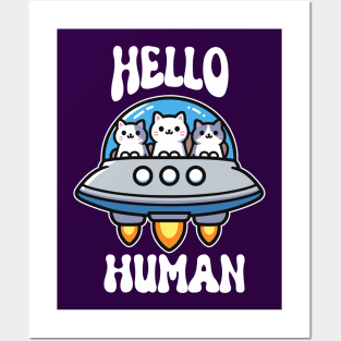 Hello Human Posters and Art